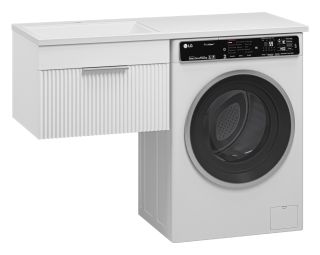 Подвесная тумба раковину Brevita Enfida ENF-09060-011Я под стиральную машину 60см белый